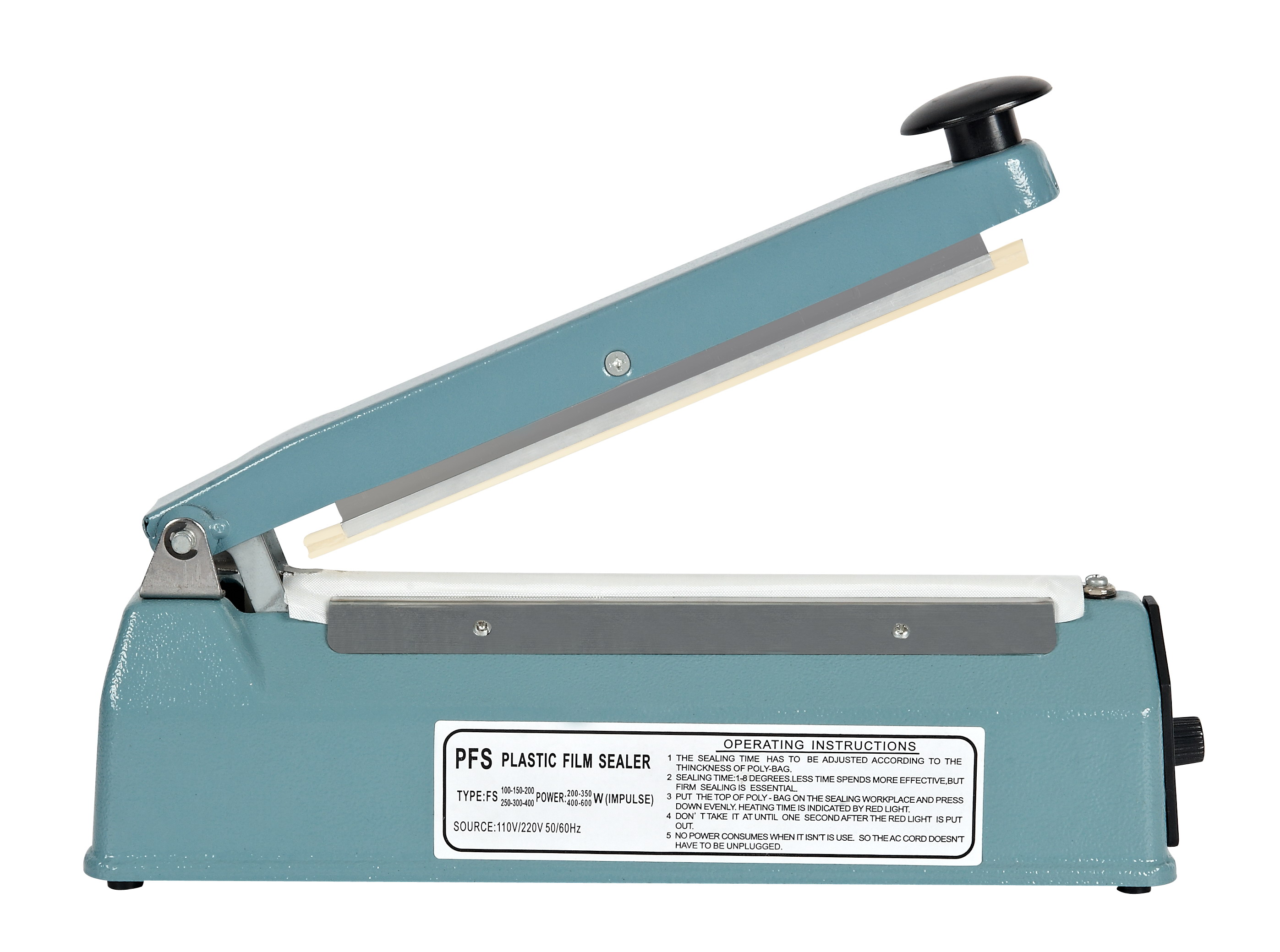 Manual Impulse Sealer Plastic Poly Bag Closer Tool FS-400