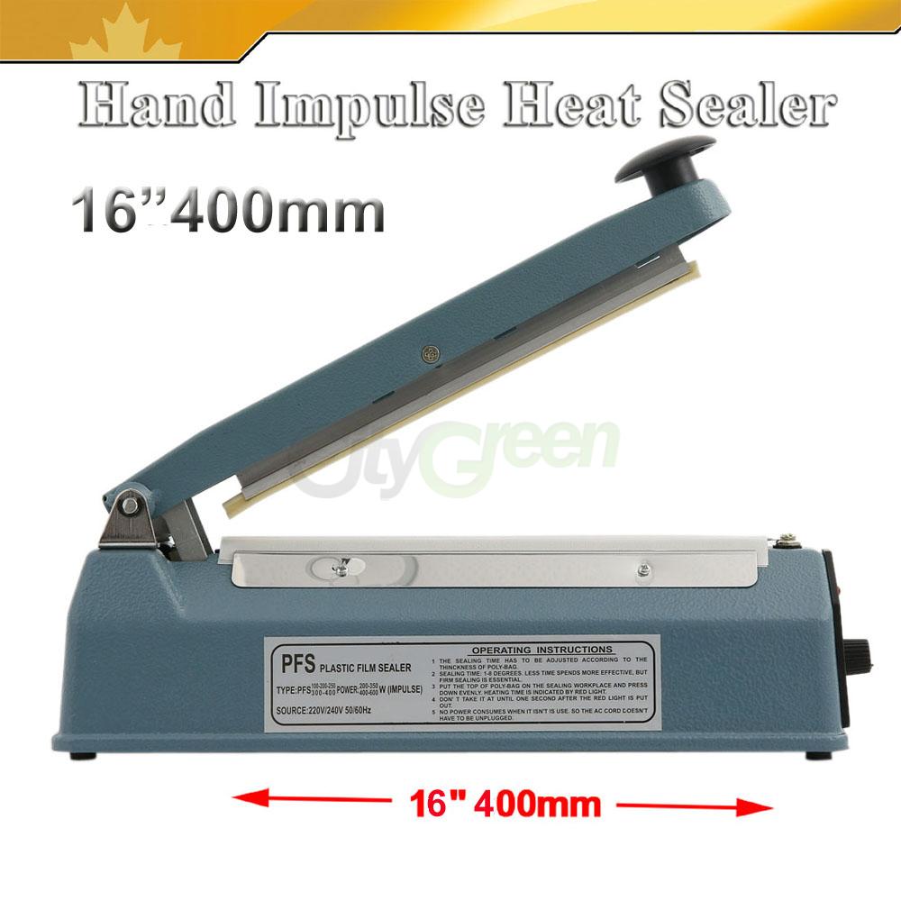 Impulse Hand Held Heat Sealer Use Light-duty Poly Bag FS-400