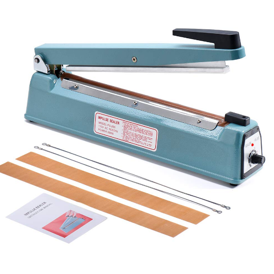 Hand Impulse Heat Sealer Sealing Bag System Machine FS-300