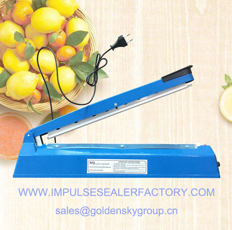 Zhejiang Tianyu industry Co. Ltd. Supplier Factory Of China Production and Supply Hand Impulse Poly Tubing Sealer PFS Series Plastic Bag Sealing Machine