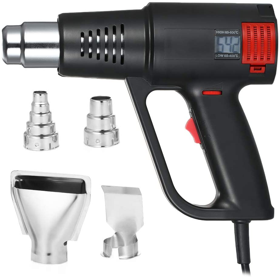 Zhejiang Tianyu industry Co. Ltd Supplier Factory Manufacturer Make and Sells LCD Display Temperature Stepless Adjustable Variable Temperature Control Hot Air Gun TQR-83 Series Temperature Digital Display Heat Gun