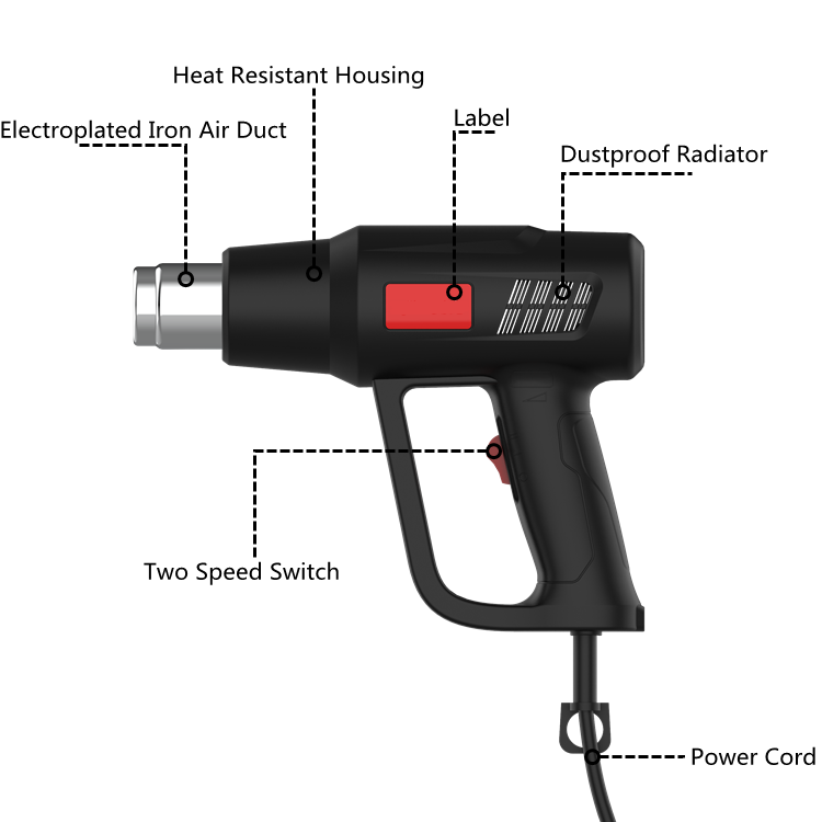 Zhejiang Tianyu industry Co. Ltd Supplier Factory Manufacturer Manufacture and Sale Variable Temperature 1400W High Power Hot Air Gun TQR-85B1 Two Speed-Setting Air Heat Gun Zhejiang Tianyu industry Co. Ltd Supplier Factory Manufacturer Manufacture and Sale Variable Temperature 1400W High Power Hot Air Gun TQR-85B1 Two Speed-Setting Air Heat Gun