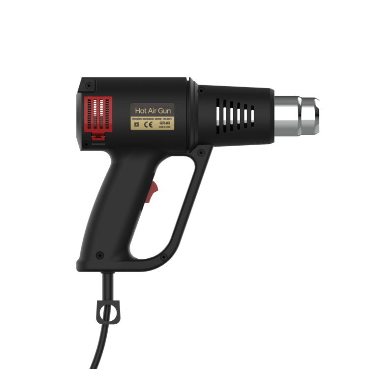 Zhejiang Tianyu industry Co. Ltd Supplier Factory Manufacturer Make and Supply Industrial 1600W Electric Hot Air Gun TQR-83A Thermoregulator Heat Gun Lcd Display Shrink Wrapping Hot Air Heat Gun Two Air Flow Settings 250/500 L/min Hot Air Gun