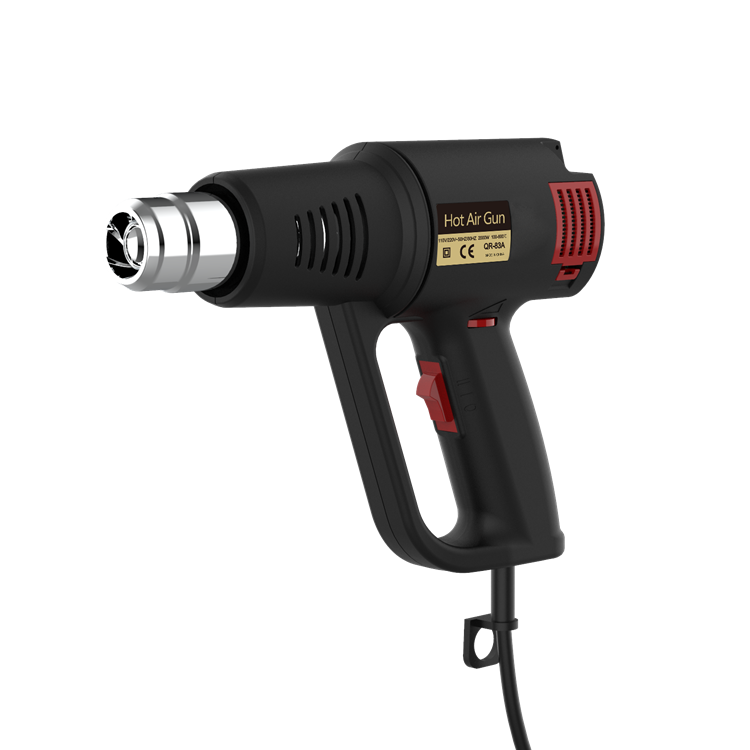 Zhejiang Tianyu industry Co. Ltd Supplier Factory Manufacturer Production And Wholesale Wheel Dial 60-600℃ Variable Temperature 1600 W Hot Air Gun TQR-83B Dual Air Volume Setting 250L/min & 500 L/min Heat Gun