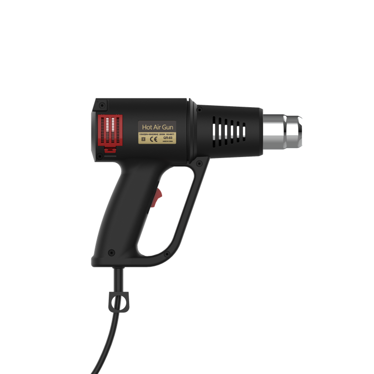 Zhejiang Tianyu industry Co. Ltd Supplier Factory Manufacturer Production And Wholesale Wheel Dial 60-600℃ Variable Temperature 1600 W Hot Air Gun TQR-83B Dual Air Volume Setting 250L/min & 500 L/min Heat Gun