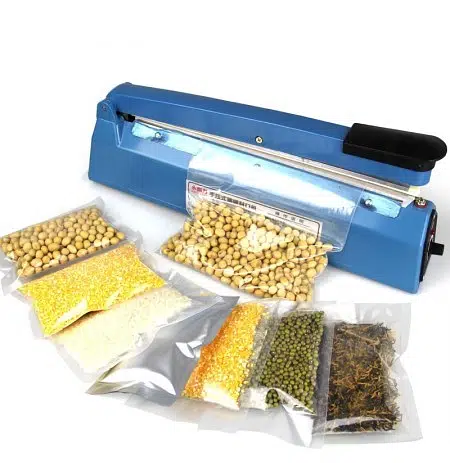 Zhejiang Tianyu industry Co. Ltd. Supplier Factory Manufacturer Supply and Sale Hand-operated Tabletop Sealing 2.0 mm Width Impulse Plastic Bag Sealer PFS Series Medical Device Packaging Sealing Machine