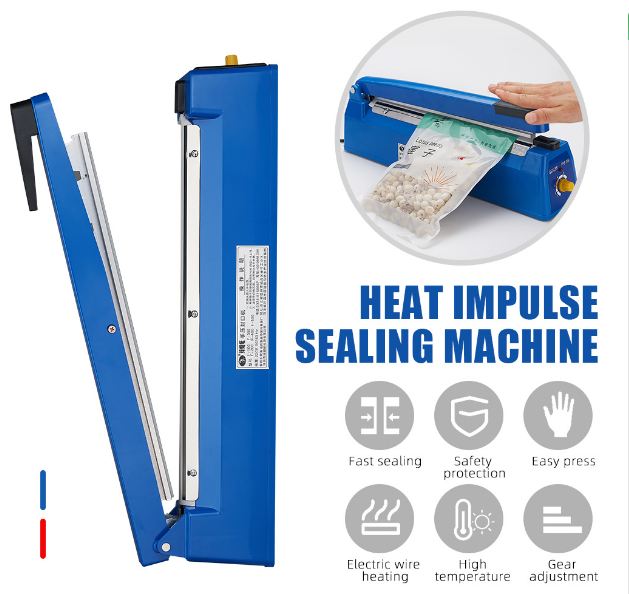  Zhejiang Tianyu industry Co. Ltd Supplier Factory Manufacturer Supply and Sale Manual Sealing 2 mm Width Impulse Food Plastic Bag Sealer PFS Series Heat Sealing Machine