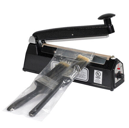 Zhejiang Tianyu industry Co. Ltd Supplier Factory Manufacturer Supply and Sale Hand Bench Top Impulse Poly Bag Heat Sealer FS Series Manual Thermoplastic Materials Fim Bag Heat Sealing Machine