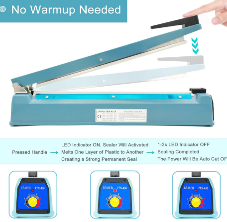 Zhejiang Tianyu industry Co. Ltd Supplier Factory Manufacturer Supply and Sale Manual Impulse Mylar Bag Sealer FS Series Hand Heat Poly Bag Sealing Machine Zhejiang Tianyu industry Co. Ltd Supplier Factory Manufacturer Supply and Sale Manual Impulse Mylar Bag Sealer FS Series Hand Heat Poly Bag Sealing Machine