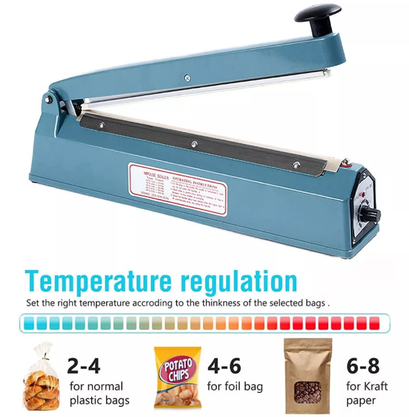 Zhejiang Tianyu Industry Co., Ltd. Supplier Factory Manufacturer Make and Sale Plastic Bag Impulse Sealer FS Series Hand Plastic Shrink Wrap Bag Heat Sealing Machine