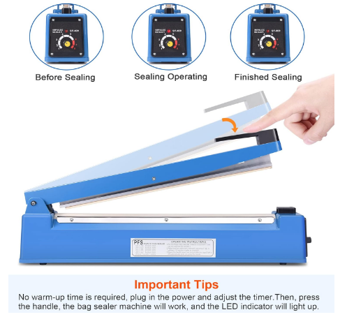Zhejiang Tianyu Industry Co. Ltd Supplier Factory Manufacturer Make and Sale Plastic Bag Sealer Plastic Bag Sealer Plastic ABS Body PFS-Series Hand Impulse Heat Sealing Machine Zhejiang Tianyu Industry Co. Ltd Supplier Factory Manufacturer Make and Sale Plastic Bag Sealer Plastic Bag Sealer Plastic ABS Body PFS-Series Hand Impulse Heat Sealing Machine