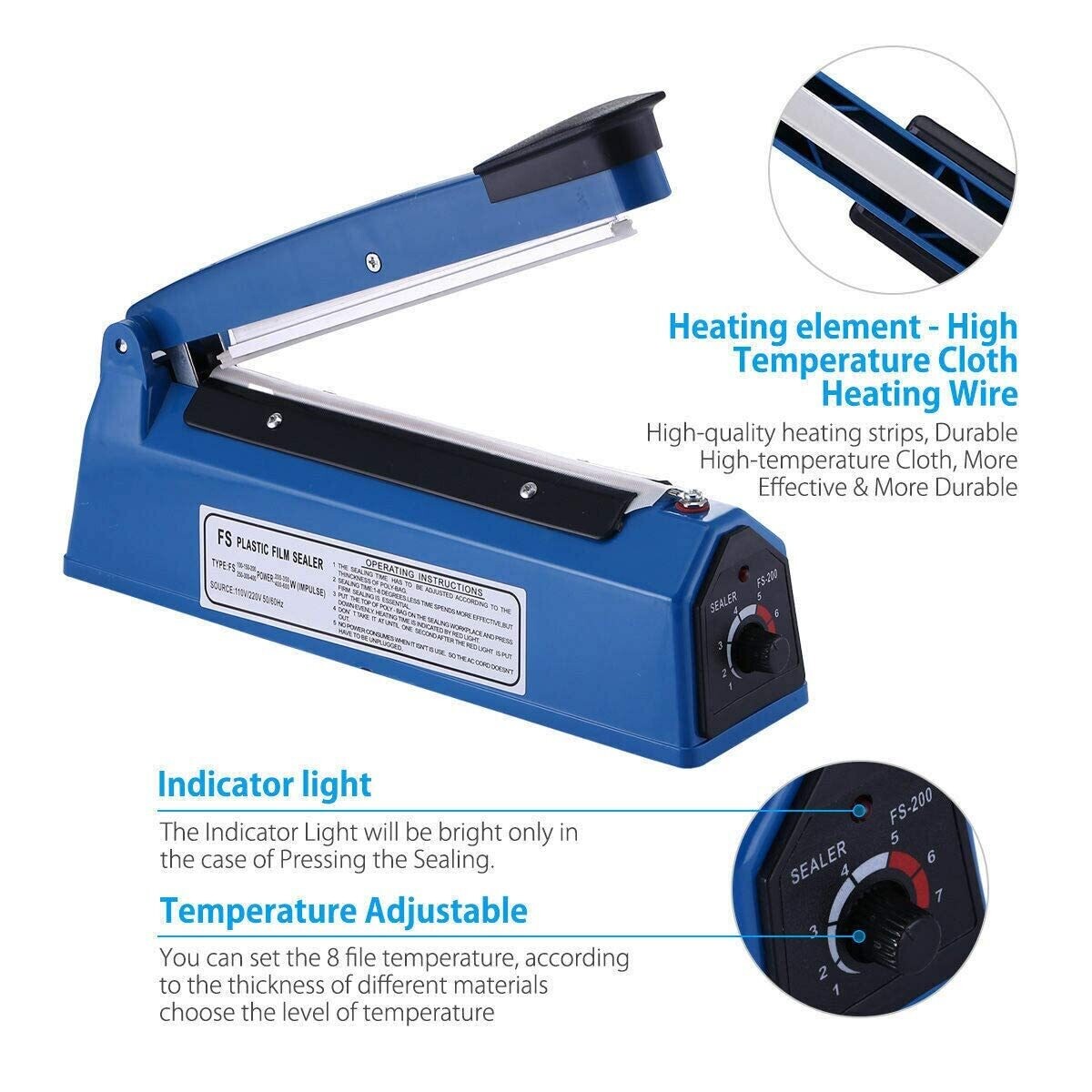 Zhejiang Tianyu Industry Co. Ltd.Supplier Factory Manufacturer Manufacture and Sale Impulse Heating Plastic Bag Sealer Plastic Shell PFS-Series Hand Packaging Machine Zhejiang Tianyu Industry Co. Ltd.Supplier Factory Manufacturer Manufacture and Sale Impulse Heating Plastic Bag Sealer Plastic Shell PFS-Series Hand Packaging Machine