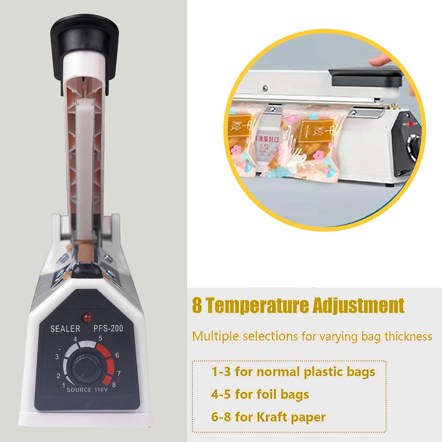 Zhejiang Tianyu Industry Co. ,Ltd Supplier Factory Manufacturer Make and Wholesale Impulse Hand Sealer Iron Case FS-Series Plastic Bag Pouch Heat Packing Machine