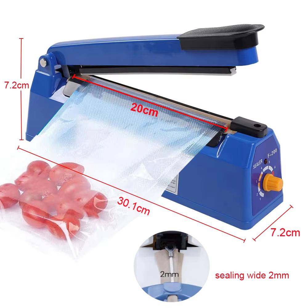 Zhejiang Tianyu Industry Co., Ltd.Supplier Factory Manufacturer Make and Supply Hand Press Impulse Sealer Plastic (ABS) Shell PFS-Series Plastic Bag Heat Sealing Machine