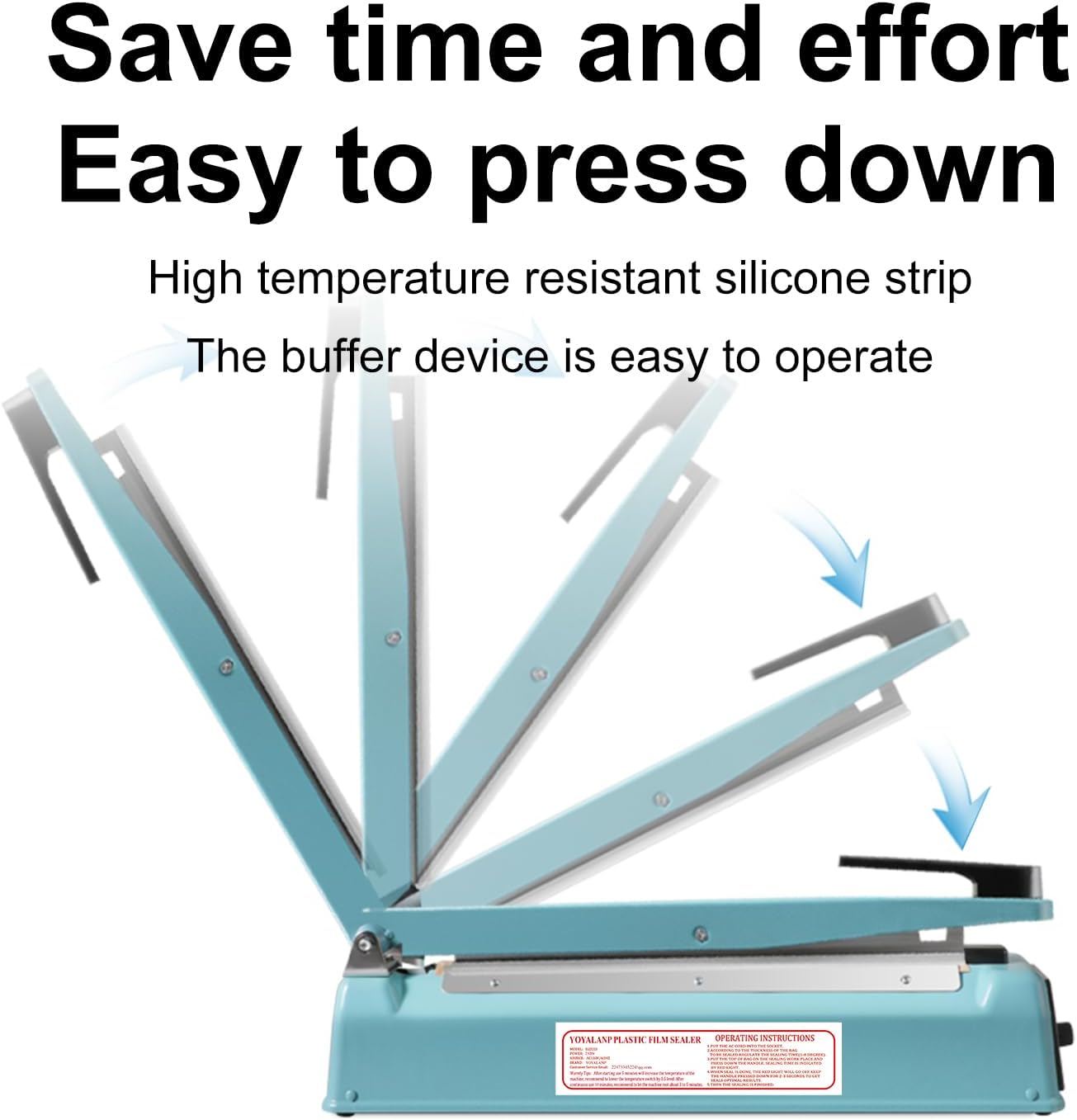 Zhejiang Tianyu Industry Co. Ltd. Supplier Factory Manufacturer Make and Wholesale Hand Heat Sealer Iron Body FS-Series Impulse Plastic Bag Film Sealing Machine