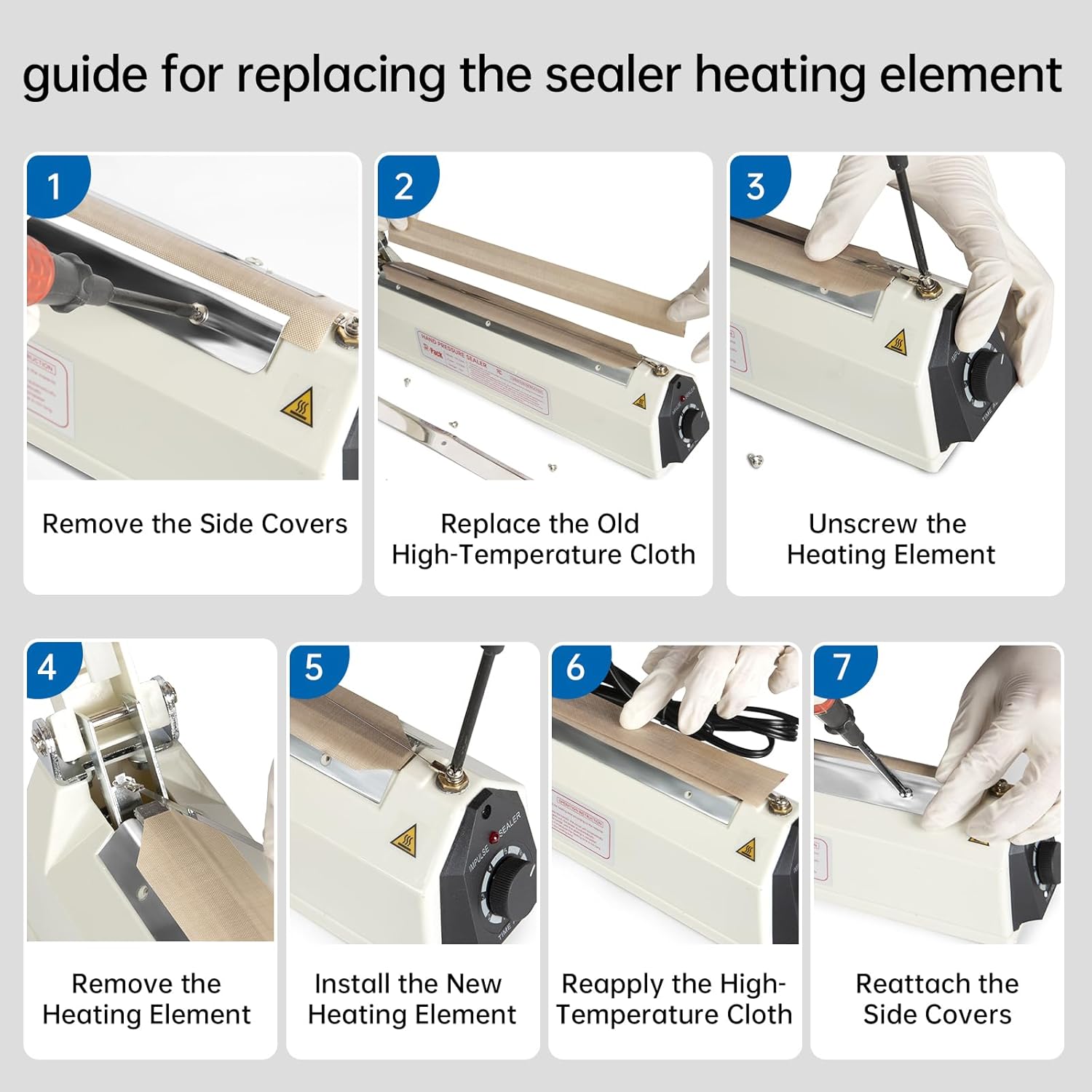Zhejiang Tianyu Industry Co. Ltd. Supplier Factory Manufacturer Make and Sale Heat Plastic Bag Sealer 400mm / 16 Inches / 40cm Wide Electric Hot Impulse Sealing Machine