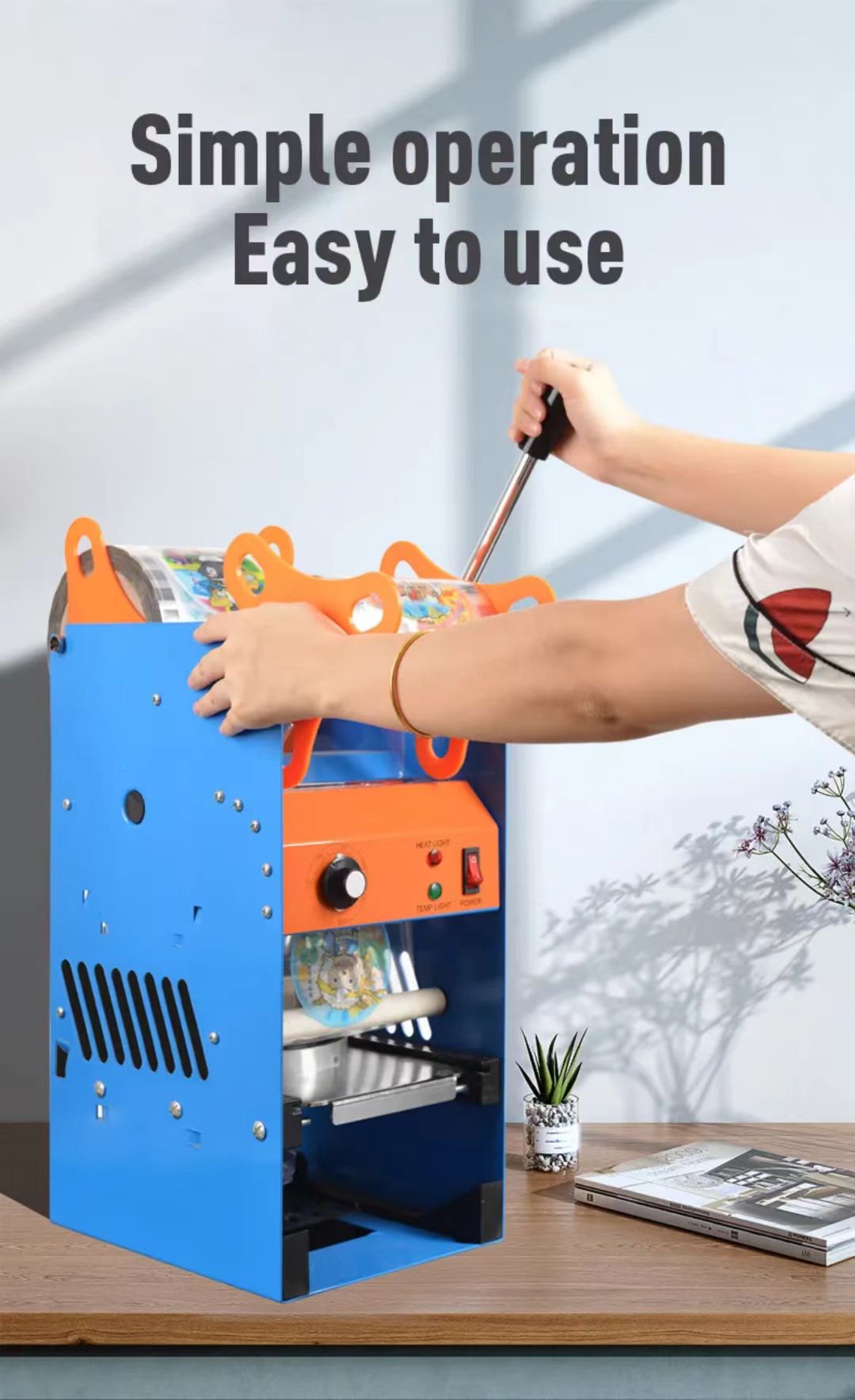 Zhejiang Tianyu Industry Co. Ltd. Supplier Factory Manufacturer Make and Sale Manual Cup Sealer CS-B Series Plastic Drink Cup Heat Sealing Machine Zhejiang Tianyu Industry Co. Ltd. Supplier Factory Manufacturer Make and Sale Manual Cup Sealer CS-B Series Plastic Drink Cup Heat Sealing Machine