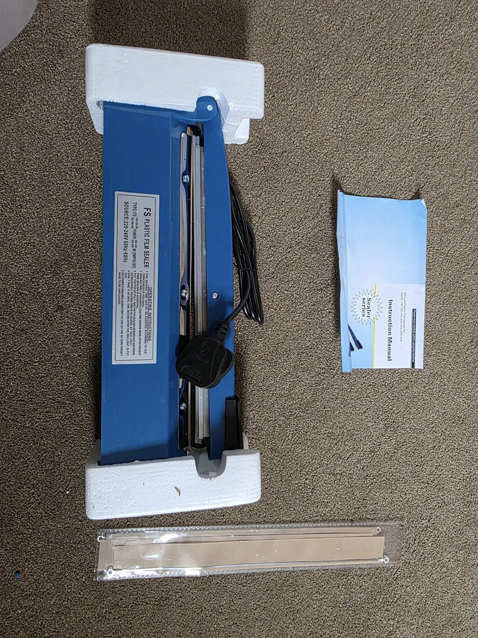 Zhejiang Tianyu industry Co. Ltd .Supplier Factory Manufacturer Make and Wholesale Impulse Heat Sealer Machine Plastic ABS Shell PFS-Series Hand Operated Plastic Film Sealing Bag Machine