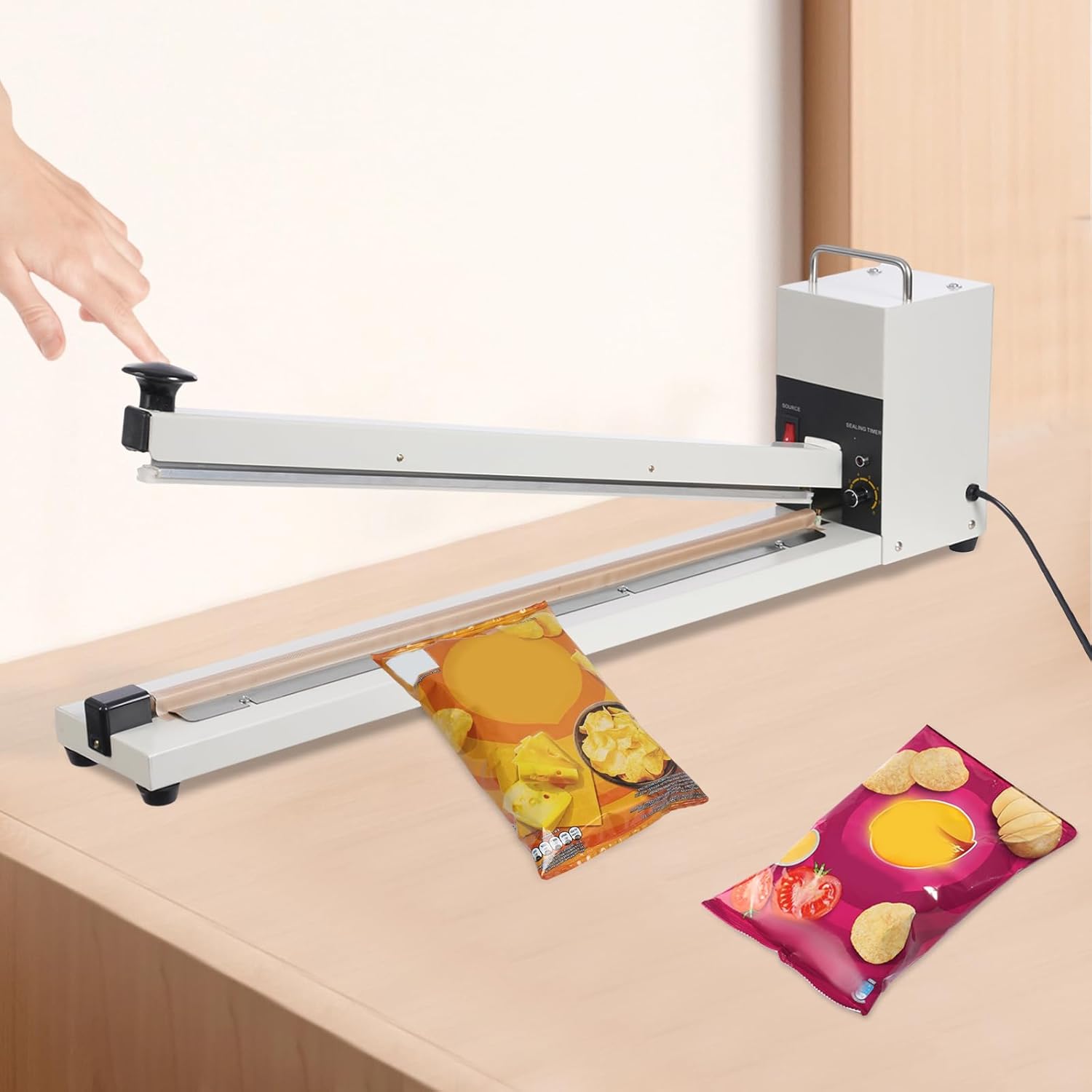 Zhejiang Tianyu Industry Co. ,Ltd Supplier Factory Manufacturer Supply Tabletop Extra Long Impulse Sealer Aluminum Frame Heat Aluminum Frame AFS-Series Heat Sealing Machine
