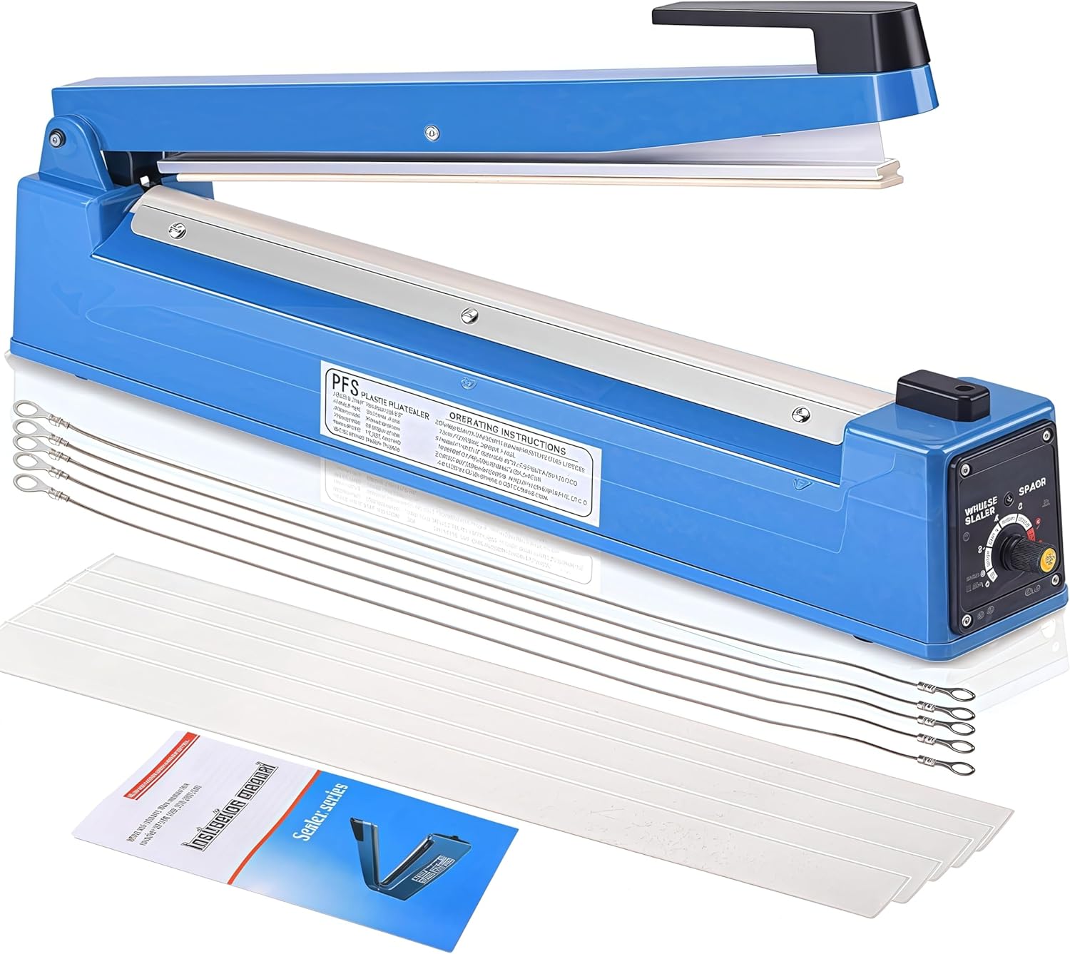 Zhejiang Tianyu Industry Co., Ltd Supplier Factory Manufacturer Make and Sale Impulse Plastic Bag Sealer Plastic ABS Shell PFS-Series Tabletop Poly-tubing Heat Sealing Machine