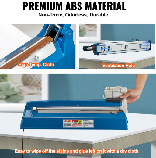 Zhejiang Tianyu Industry Co., Ltd Supplier Factory Manufacturer Make Export Hand Operated Impulse Heat Sealer For Plastic Bag And Poly Tubing Plastic Shell PFS-Series Sealing Machines