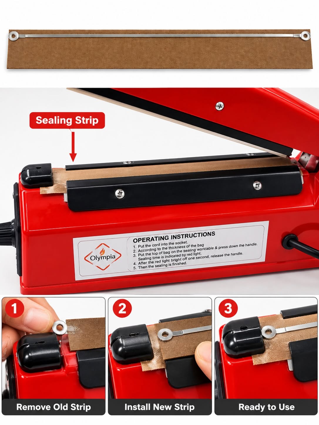 Zhejiang Tianyu Industry Co., Ltd Supplier Factory Manufacturer Make and Sale Impulse Sealer Plastic Body PFS-Series Sealing Hand Heat Plastic Bags Pouches Machines